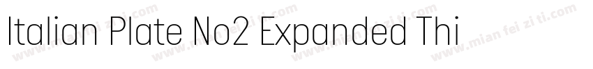 Italian Plate No2 Expanded Thin字体转换